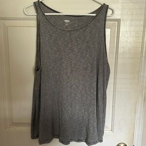 Black and White Striped Tank